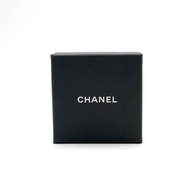 Chanel Earrings Earring Gold Coco Mark Heart Rhinestone