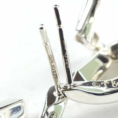Tiffany & Co Forge Drop Link Earrings High Polish Star