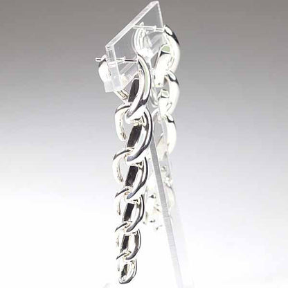 Tiffany & Co Forge Drop Link Earrings High Polish Star