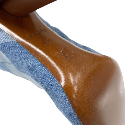 Unused Louis Vuitton Silhouette Line Boots Short Boots Ankle Boots Shoes Denim