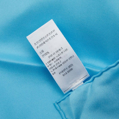 Dior Zebra Print Light Blue Purple Silk Ladies