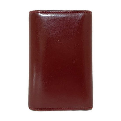 Cartier Key Case Mastline Bordeaux X Gold 6 Hooks Leather