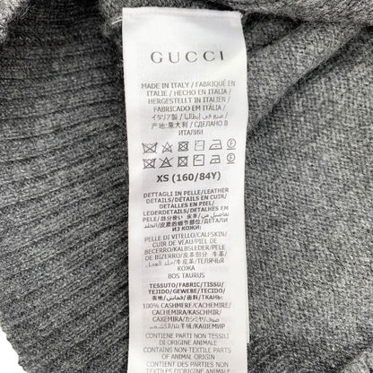 Gucci Cardigan With Horsebit Cashmere Gray