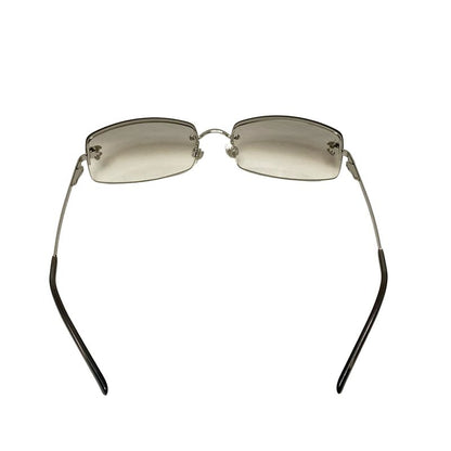 Chanel Sunglasses - 4093-b Gray X Silver X Clear Coco Mark Rhinestone