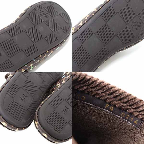 Louis Vuitton Palace Line Mule Slippers Room Shoes Monogram Craggy Mocha