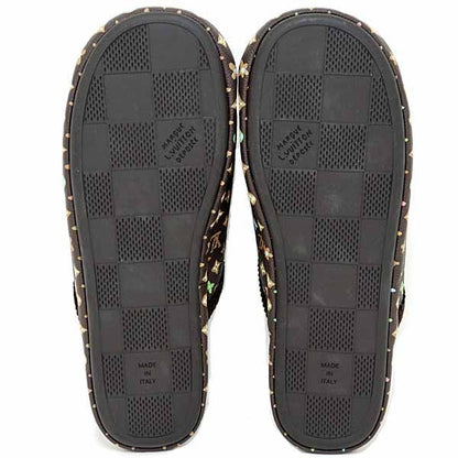 Louis Vuitton Palace Line Mule Slippers Room Shoes Monogram Craggy Mocha