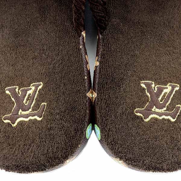 Louis Vuitton Palace Line Mule Slippers Room Shoes Monogram Craggy Mocha
