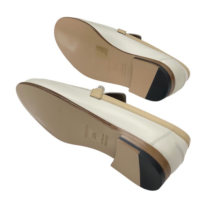 Unused Hermes D'estaing Loafers Leather Shoes Moccasins Flat Shoes Kelly