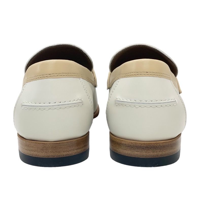 Unused Hermes D'estaing Loafers Leather Shoes Moccasins Flat Shoes Kelly