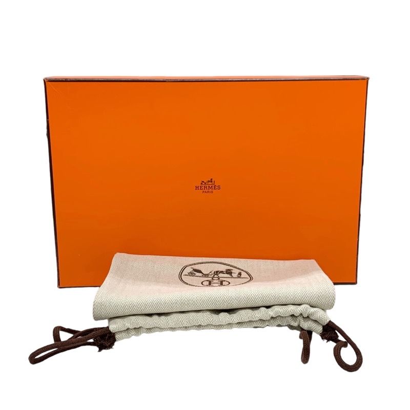 Unused Hermes D'estaing Loafers Leather Shoes Moccasins Flat Shoes Kelly