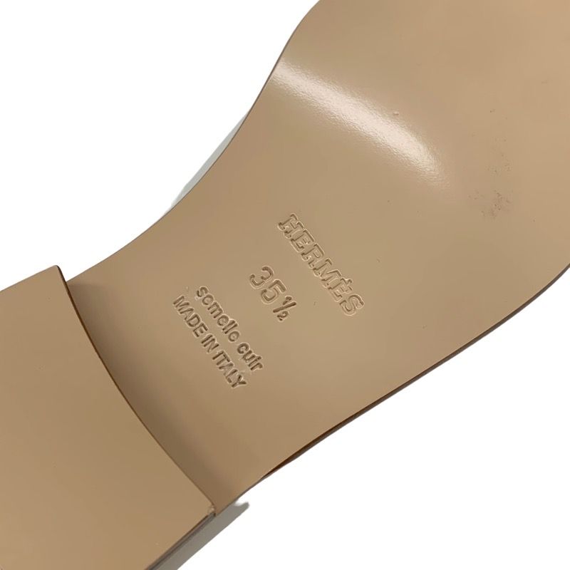 Unused Hermes D'estaing Loafers Leather Shoes Moccasins Flat Shoes Kelly