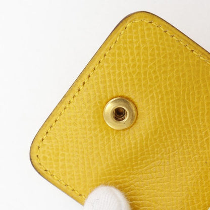 Hermes Post-it Case Sticky Note Leather Yellow