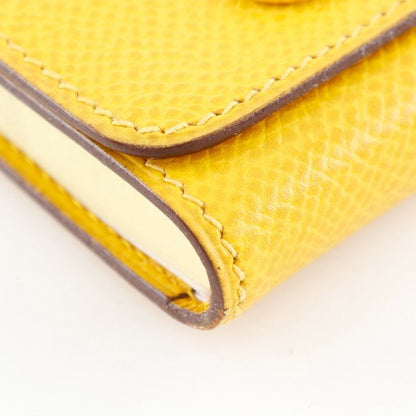 Hermes Post-it Case Sticky Note Leather Yellow