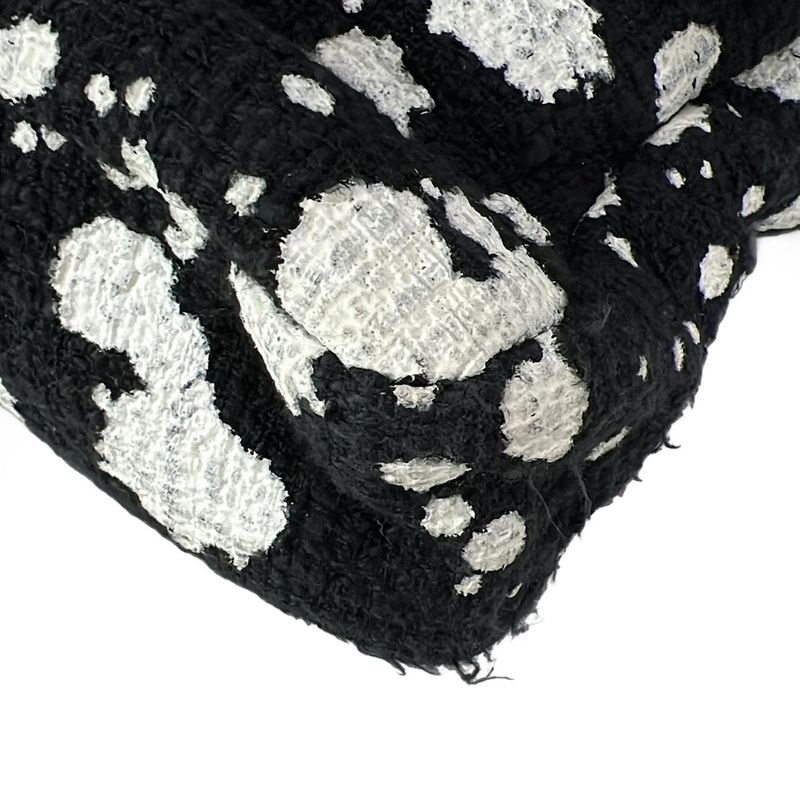 Chanel Shoulder Bag Cocoboy Black X White Paint Chain Shoulder Silver Hardware