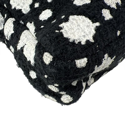 Chanel Shoulder Bag Cocoboy Black X White Paint Chain Shoulder Silver Hardware