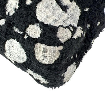 Chanel Shoulder Bag Cocoboy Black X White Paint Chain Shoulder Silver Hardware