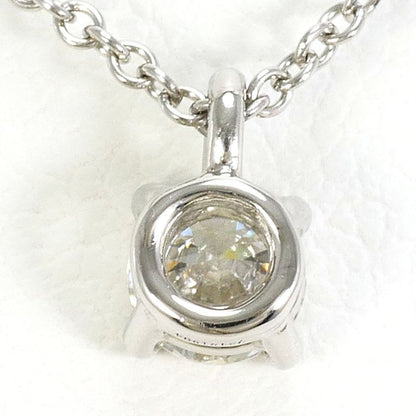 Tiffany & Co Solitaire Pt950 Platinum Necklace Diamond 0.24 CT VVS1