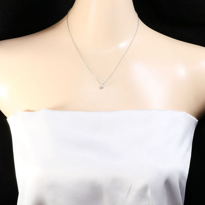 Tiffany & Co Solitaire Pt950 Platinum Necklace Diamond 0.24 CT VVS1