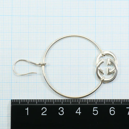 Gucci Interlocking G Silver 925 Earrings Total Weight Approx 10.6