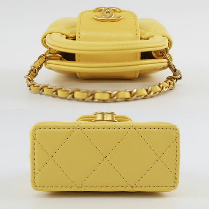 Chanel Bag Charm Yellow - Yellow Gold Hardware Lambskin Leather