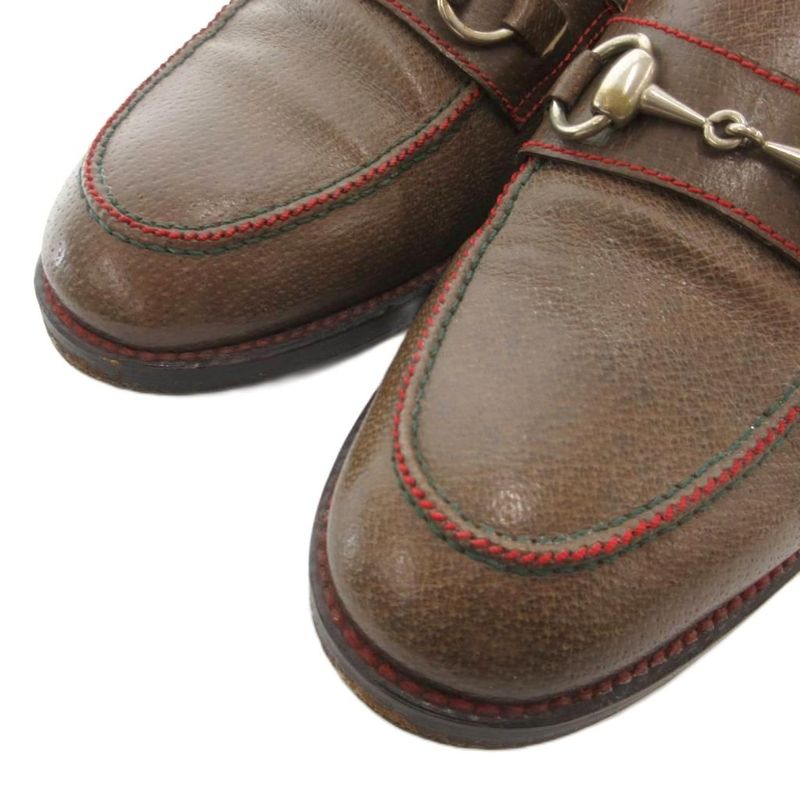 Gucci Horsebit Loafers 41.5 26.5cm (10.43in) Shoes Stitch Leather Genuine