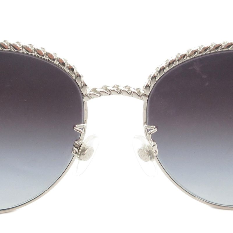 Chanel Sunglasses Eyewear Degree None Here Mark Chain Strap Panto Shape 4242