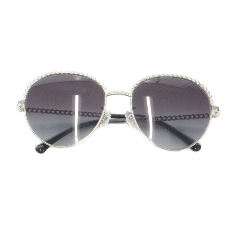 Chanel Sunglasses Eyewear Degree None Here Mark Chain Strap Panto Shape 4242