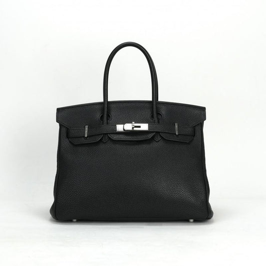 Hermes Birkin 30 Birkin 30 Bag Tote Bag Togo Noir Black Silver Hardware