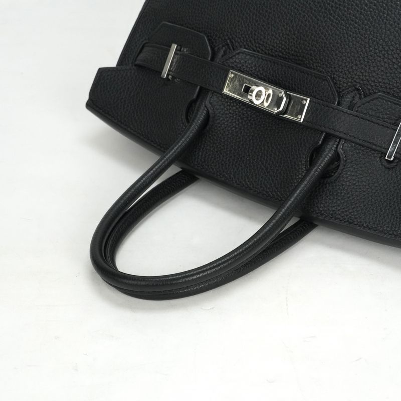 Hermes Birkin 30 Birkin 30 Bag Tote Bag Togo Noir Black Silver Hardware