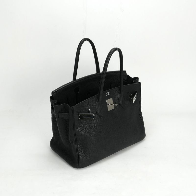 Hermes Birkin 30 Birkin 30 Bag Tote Bag Togo Noir Black Silver Hardware
