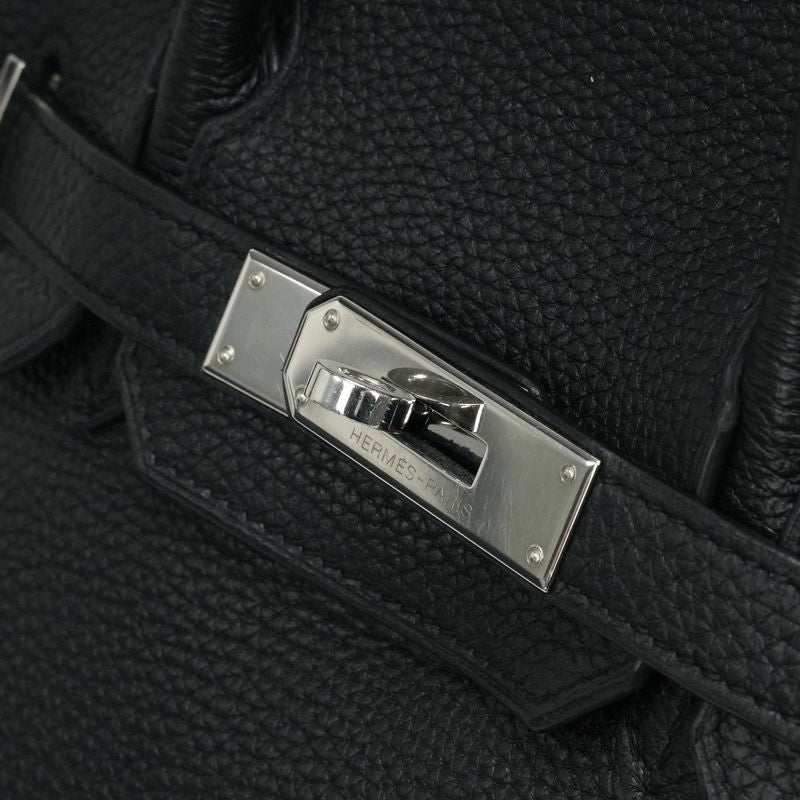 Hermes Birkin 30 Birkin 30 Bag Tote Bag Togo Noir Black Silver Hardware