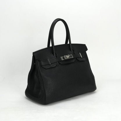Hermes Birkin 30 Birkin 30 Bag Tote Bag Togo Noir Black Silver Hardware