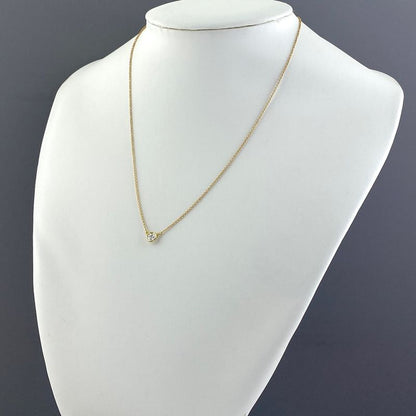 Tiffany & Co Tiffany & Co Visor Yard Necklace YG Yellow Gold Pendant Diamond