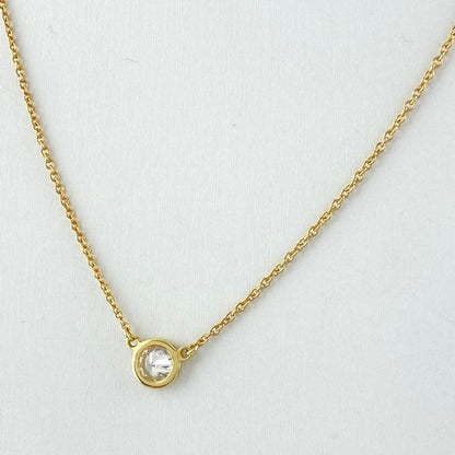 Tiffany & Co Tiffany & Co Visor Yard Necklace YG Yellow Gold Pendant Diamond