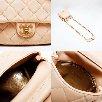 Chanel Shoulder Bag Lambskin Quilted Double Chain Twins