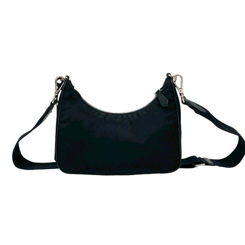 Prada Triangle Logo Hardware Tessuto Nylon 2-Way Shoulder Bag Semi-shoulder Bag