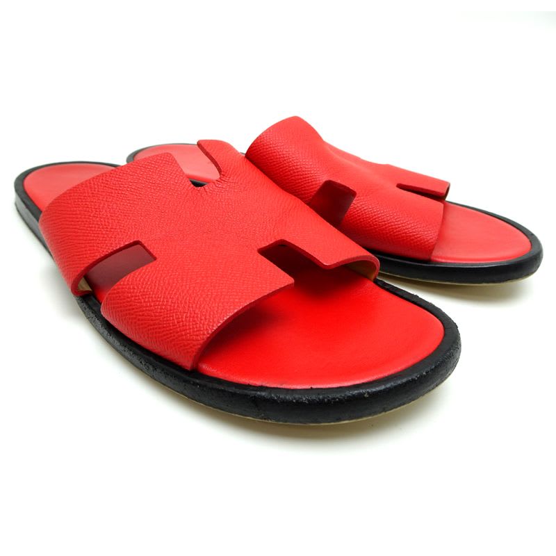Hermes Red Size 25.5 Sandals