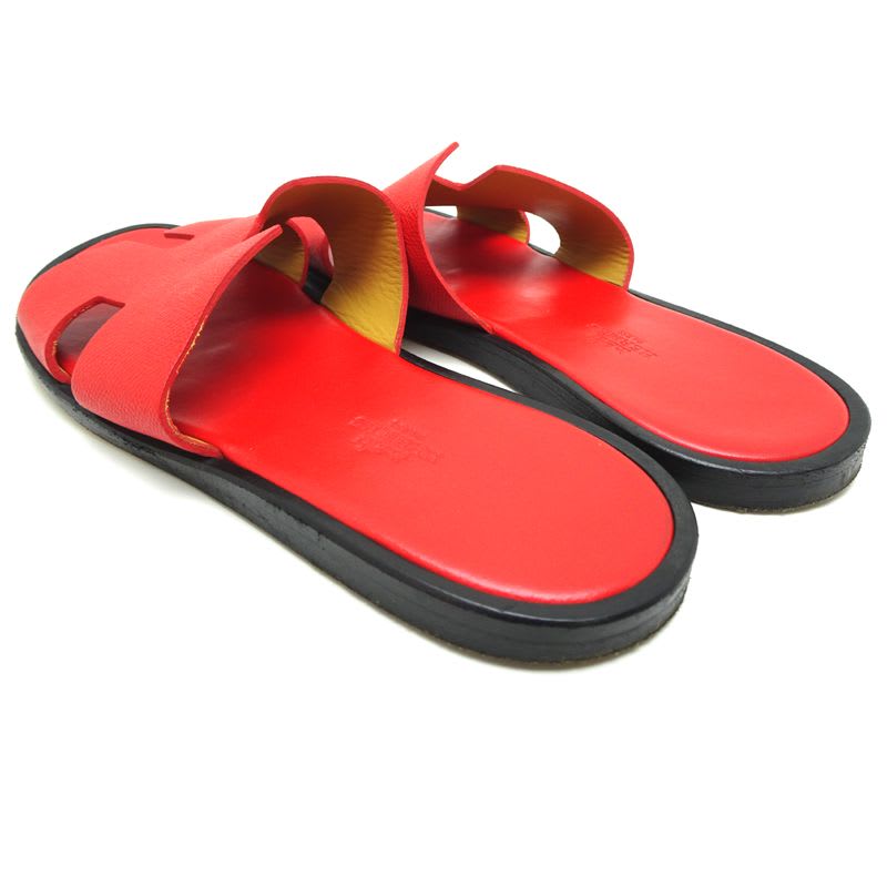 Hermes Red Size 25.5 Sandals