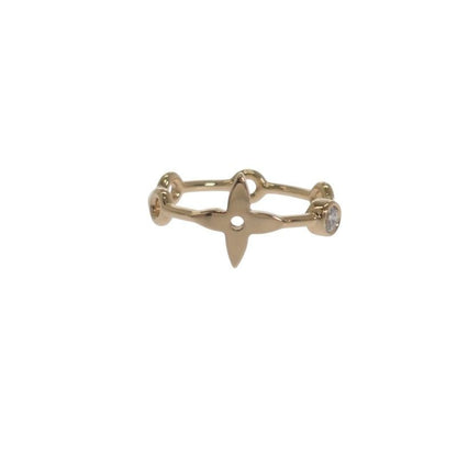 Louis Vuitton Monogram Skin 2 P No 10 Q9 A72 Ring 18K Yellow Gold Diamond Ladies