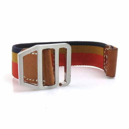 Hermes Striped Enamel Leather Bracelet