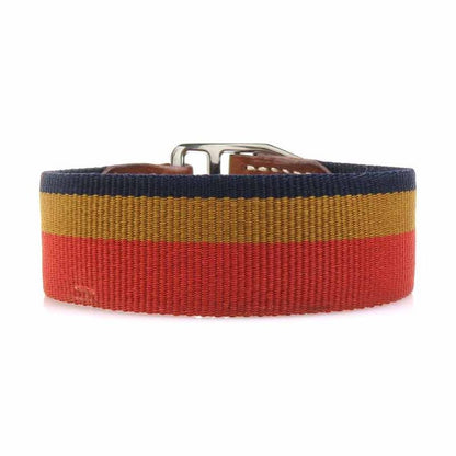Hermes Striped Enamel Leather Bracelet