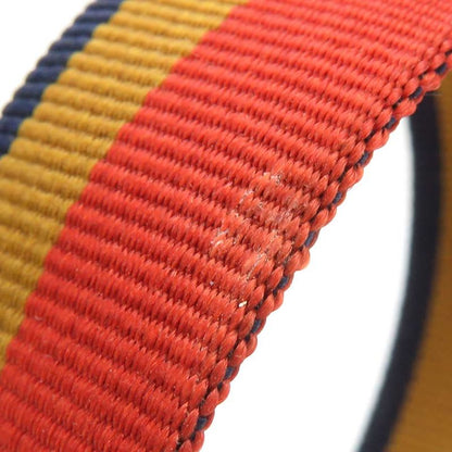 Hermes Striped Enamel Leather Bracelet