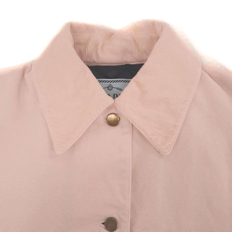 Prada 25AW Oversized Canvas Jacket 29z181 Pink 38
