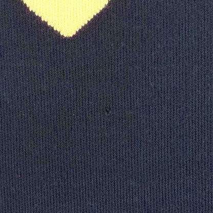 Loewe 23AW Heart Logo Wool Knit Sweater H526y14kei Navy L