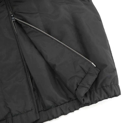 Prada Logo Plate Hooded Patted Jacket 290085 Black 40