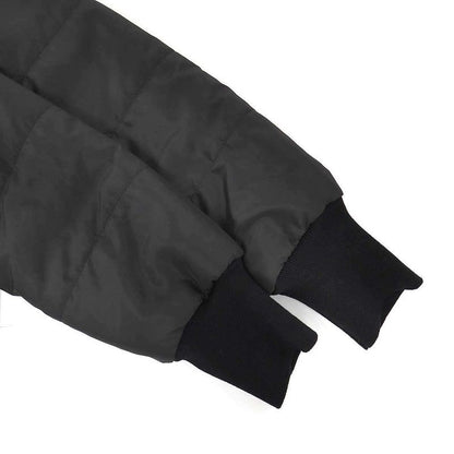 Prada Logo Plate Hooded Patted Jacket 290085 Black 40
