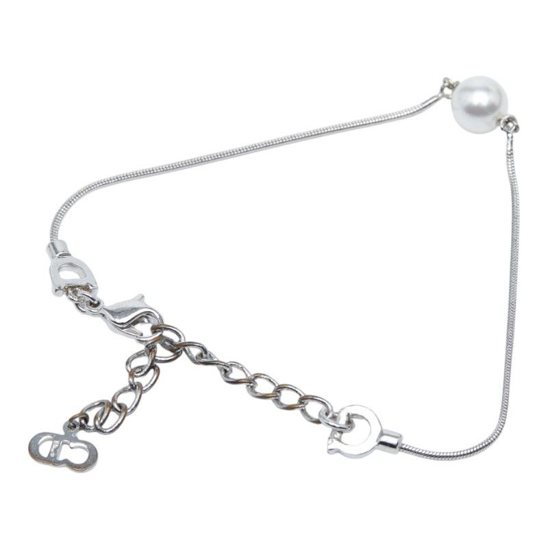 Dior Pearl Silver Fake Metal