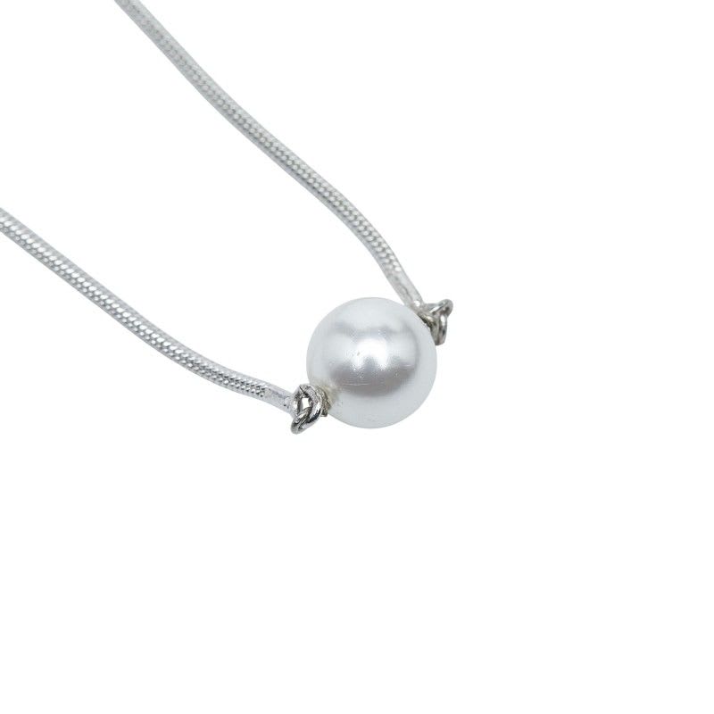 Dior Pearl Silver Fake Metal