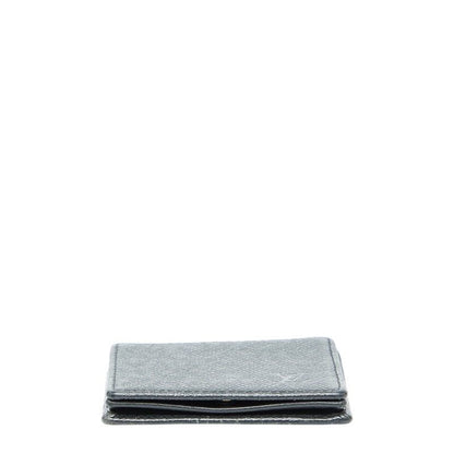 Louis Vuitton Taiga Portomone Boite Coin Case Purse Ardoise Black
