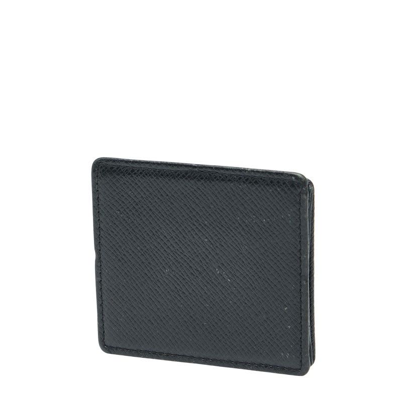 Louis Vuitton Taiga Portomone Boite Coin Case Purse Ardoise Black